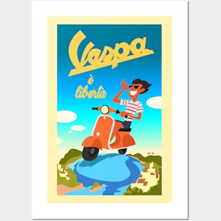 Vespa Luca Posters and Art